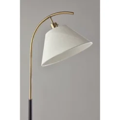 Jerome Floor Lamp Black/Antique Brass - Adesso 8 Jerome Floor Lamp Black/Antique Brass - Adesso -Adesso GUEST d387bd93 9c00 4080 a6e6 7638fd809c26