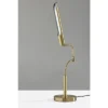 Adesso Zane Desk Lamp: 17" Adjustable, 3-Level Touch Sensor, ETL Listed, Metal Shade, Includes LED Bulb