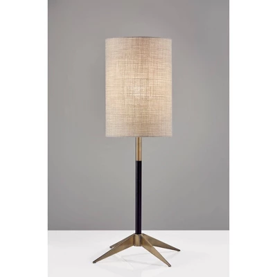 26.75" Davis Table Lamp Matte Black - Adesso 1 26.75" Davis Table Lamp Matte Black - Adesso
