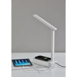 UV-C Sanitizing Table Lamp With Wireless Charging And Smart Switch White (Includes LED Light Bulb) - Adesso 9 UV-C Sanitizing Table Lamp With Wireless Charging And Smart Switch White (Includes LED Light Bulb) - Adesso -Adesso GUEST e43b1342 fc7e 4ca8 b24a b0e8e6f797cd