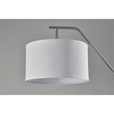 Max Floor Lamp Silver - Adesso 1 Max Floor Lamp Silver - Adesso
