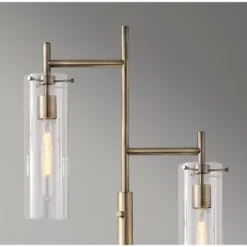 Dalton Floor Lamp (Includes Light Bulb) Brass - Adesso -Adesso GUEST e8a3e245 a0ac 4e05 a6f9 53ea238e7d2a