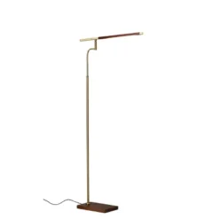 50.5" X 62.5" 3-way Barrett Floor Lamp (Includes LED Light Bulb) Brass - Adesso -Adesso GUEST e951f8fa d3f6 482a 9ac0 c1eafdf6677d