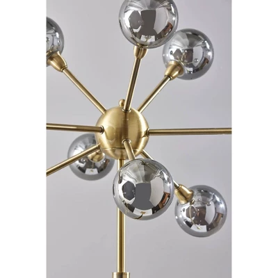 Adesso Starling Floor Lamp (Includes LED Light Bulb) Brass: Modern 9-Light, Dimmable, Touch Sensor, ETL Listed 1 Adesso Starling Floor Lamp (Includes LED Light Bulb) Brass: Modern 9-Light, Dimmable, Touch Sensor, ETL Listed