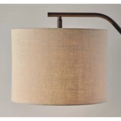 Adesso Milo Floor Lamp Black: Modern Arched Design With Linen Shade, UL Listed, Rotary Dimmer Switch 3 Adesso Milo Floor Lamp Black: Modern Arched Design With Linen Shade, UL Listed, Rotary Dimmer Switch -Adesso GUEST ea610838 23df 4cb0 a6dc d2f82568e04a