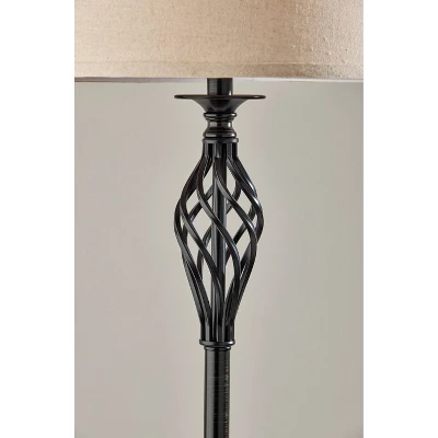 Raymond Floor Lamp Black - Adesso 1 Raymond Floor Lamp Black - Adesso