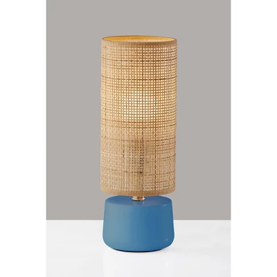 Sheffield Table Lantern Blue - Adesso 1 Sheffield Table Lantern Blue - Adesso