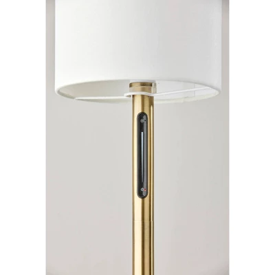 Adesso Matilda Floor Lamp (Includes LED Light Bulb) With Smart Switch Brass: Touch Sensor, Dimmable, Metal Body 2 Adesso Matilda Floor Lamp (Includes LED Light Bulb) With Smart Switch Brass: Touch Sensor, Dimmable, Metal Body - Image 2