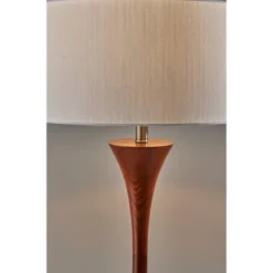 Rebecca Floor Lamp Walnut Rubberwood With Antique Brass Accent - Adesso 7 Rebecca Floor Lamp Walnut Rubberwood With Antique Brass Accent - Adesso -Adesso GUEST f5db2219 deb0 4d42 a42a 5958c183ae59