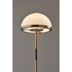 Juliana Floor Lamp With Smart Switch Antique Brass (Includes LED Light Bulb) - Adesso -Adesso GUEST f6b9eac7 faef 4fd5 aa0d a616f437322c