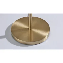 Glass Delilah Floor Lamp Antique Brass/Blue - Adesso -Adesso GUEST f902538c 9af8 462b b8d1 6aa40619723d