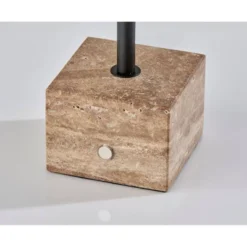 Adesso Rutherford Desk Lamp (Includes LED Light Bulb) Black: Travertine Base, Gooseneck, Touch Sensor 9 Adesso Rutherford Desk Lamp (Includes LED Light Bulb) Black: Travertine Base, Gooseneck, Touch Sensor -Adesso GUEST fa32dc33 69f3 4b51 9772 9fcb14dee9d7