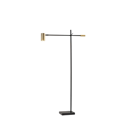 58" X 63" Collette Floor Lamp (Includes LED Light Bulb) Black - Adesso 3 58" X 63" Collette Floor Lamp (Includes LED Light Bulb) Black - Adesso - Image 3