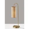Adesso Mendoza Table Lamp Brass: ETL Listed, Metal Body, Paper Shade, 1-Way Switch, No Assembly Required